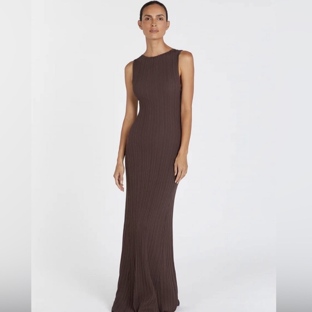 DISSH Chocolate Sleeveless Maxi Dress